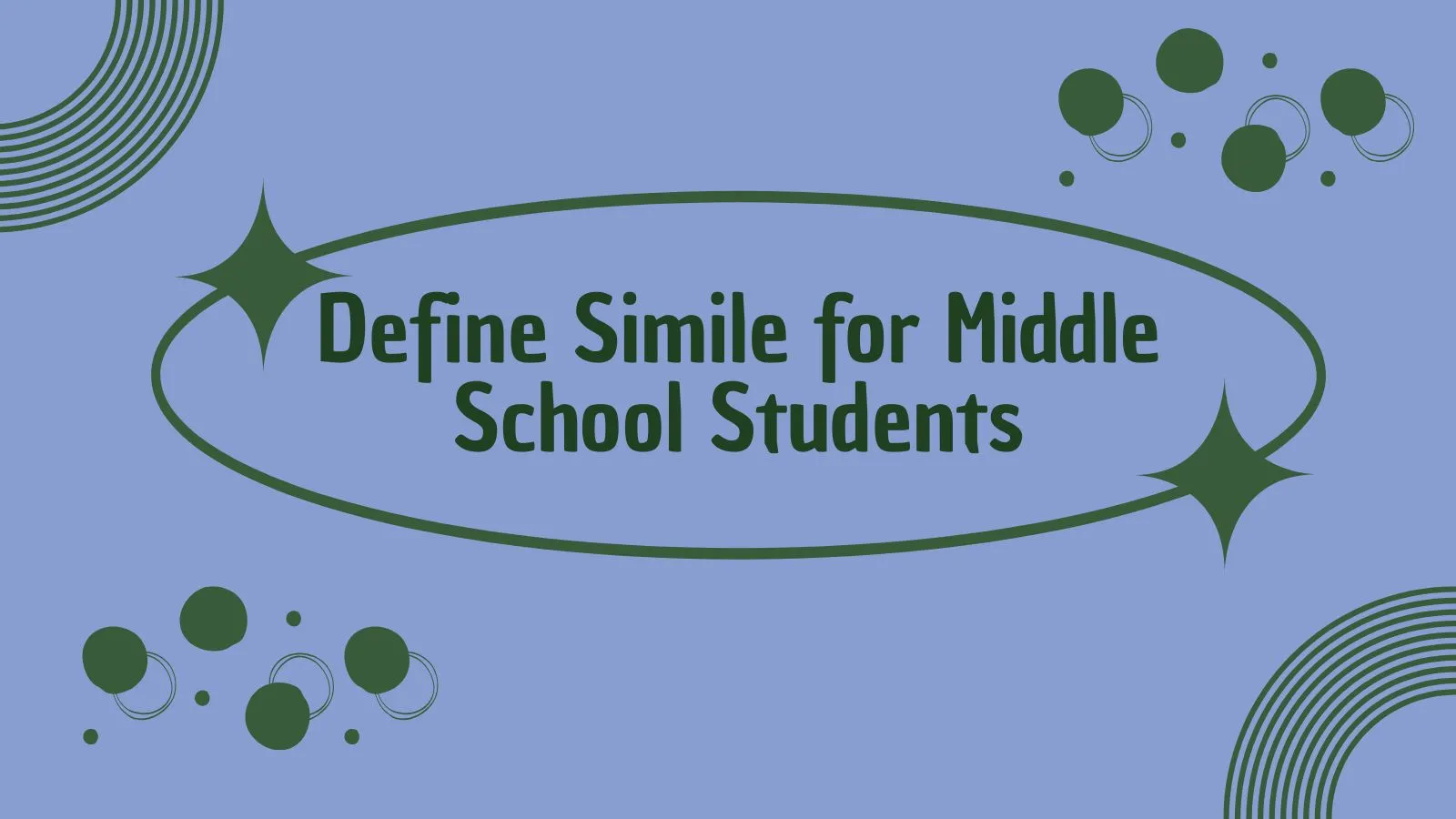 Define Simile for Middle School Students