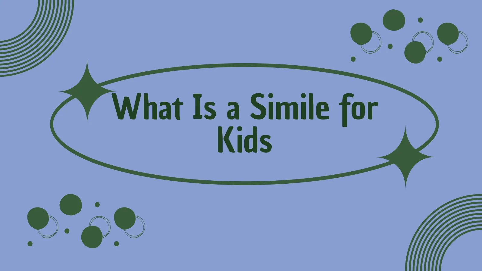 What Is a Simile for Kids