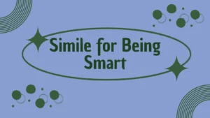 Simile for Being Smart