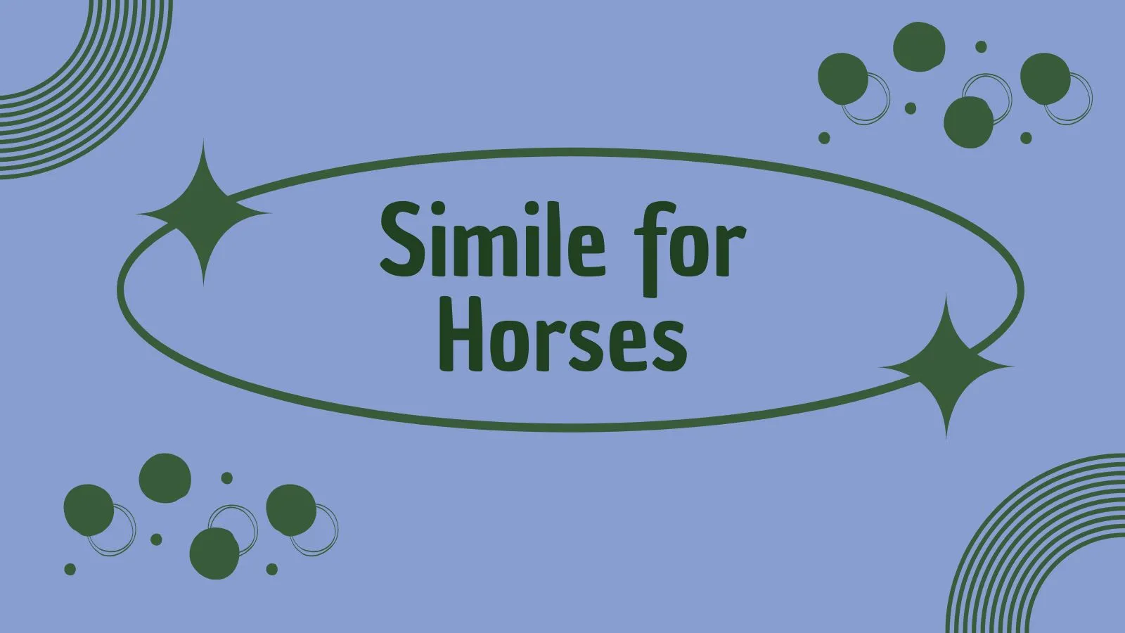 Simile for Horses