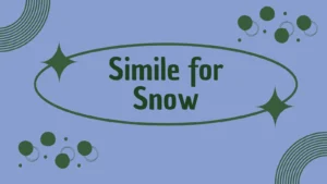Simile for Snow
