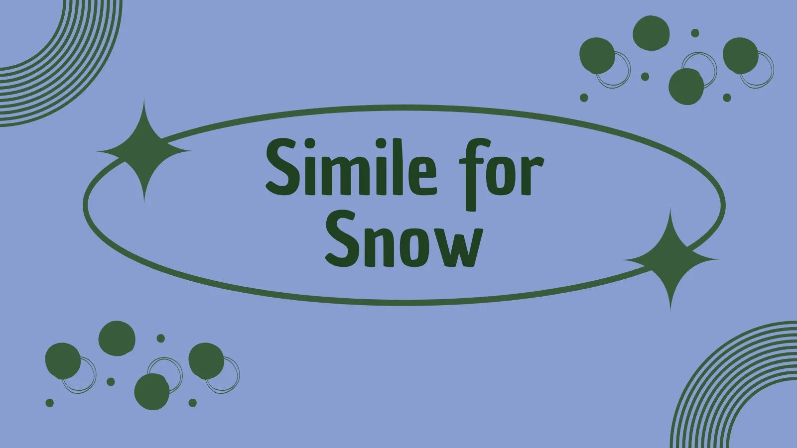 Simile for Snow