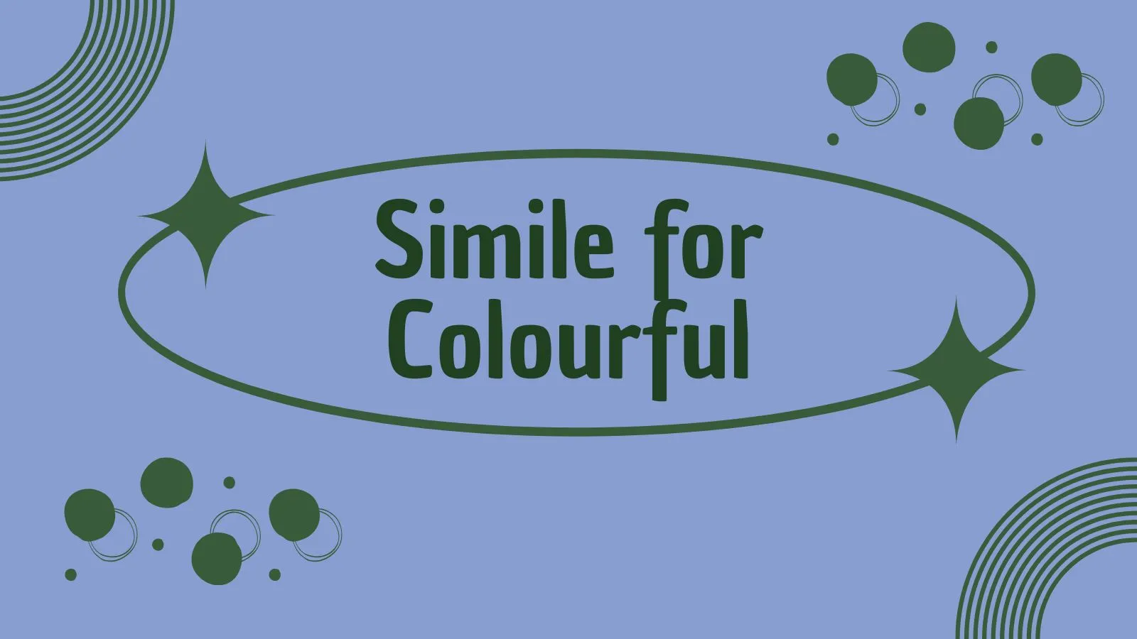 Simile for Colourful