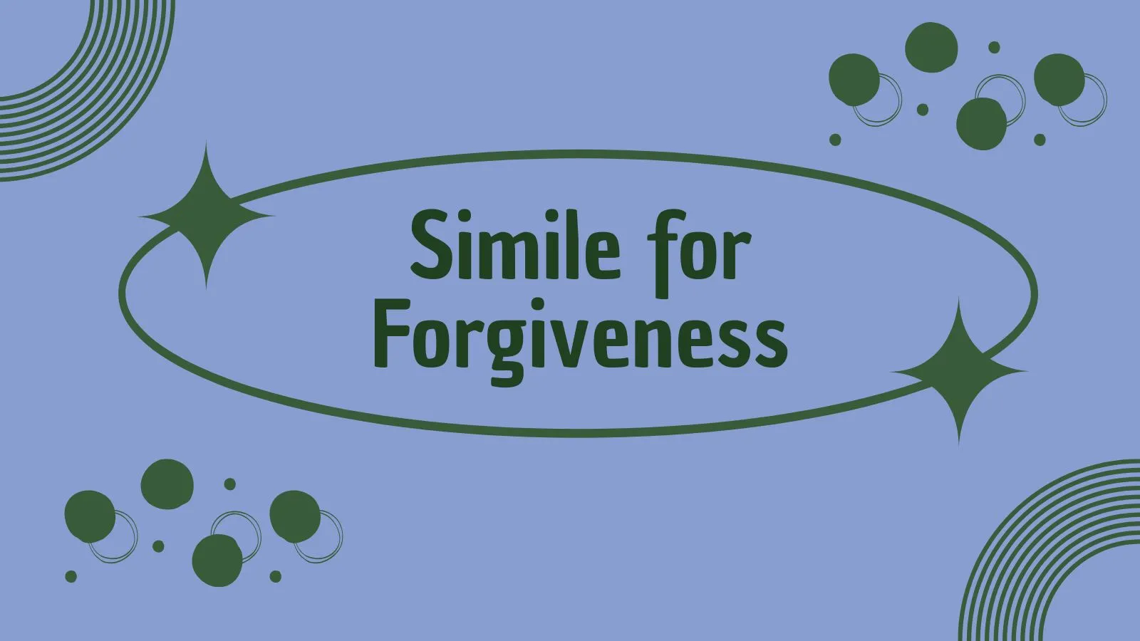Simile for Forgiveness