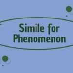 Simile for Phenomenon
