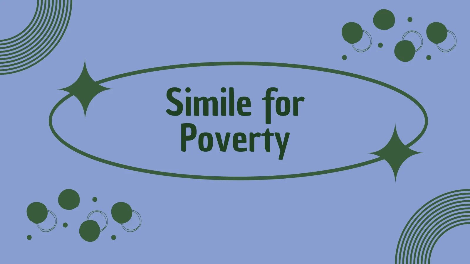 Simile for Poverty