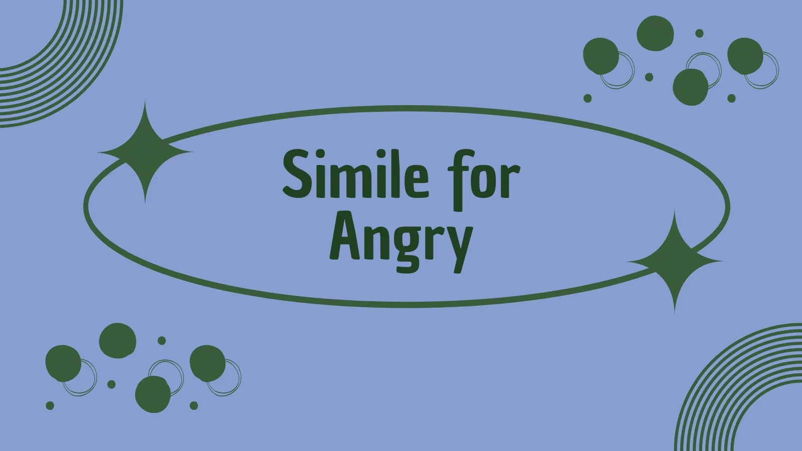 Simile for Angry
