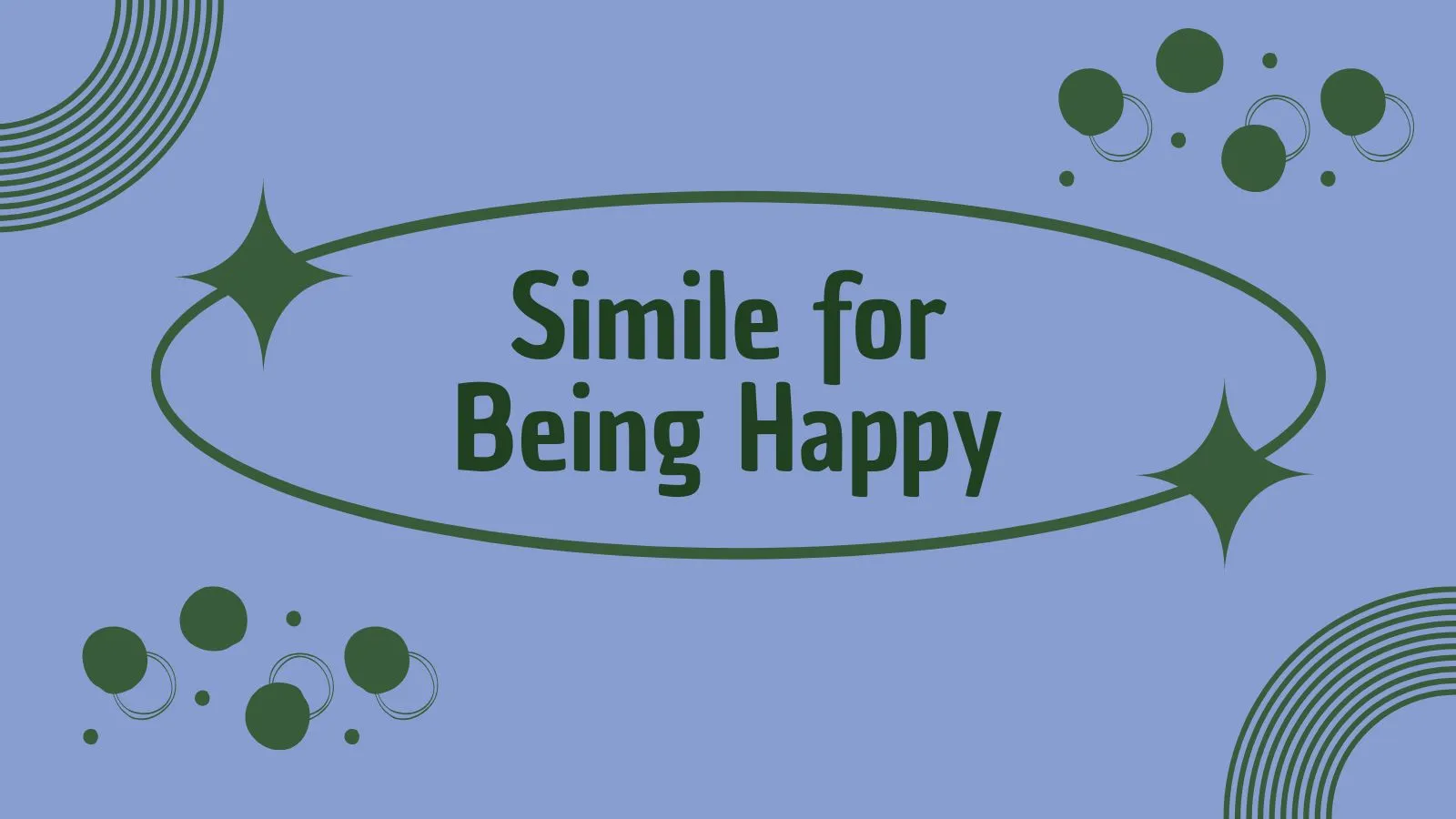 Simile for Being Happy