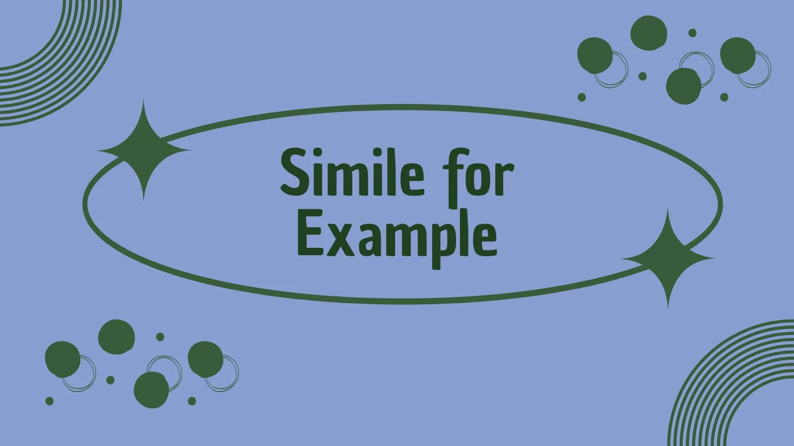 Simile for Example