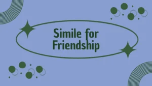 Simile for Friendship