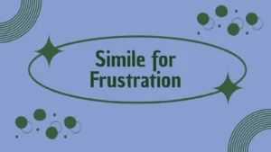 Simile for Frustration